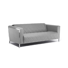 VISPO 2 Диван 2-мест. ткань 187x88x68 см серый войлок