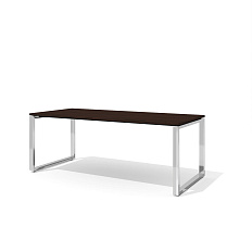RD-200S Стол руководителя 200x90x75 Rio Direct венге/металл полированная сталь
