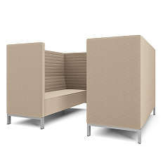 Руссо-3.3Т Переговорная 6-мест. 220x188x134 см микрошенилл Lounge 02 песок