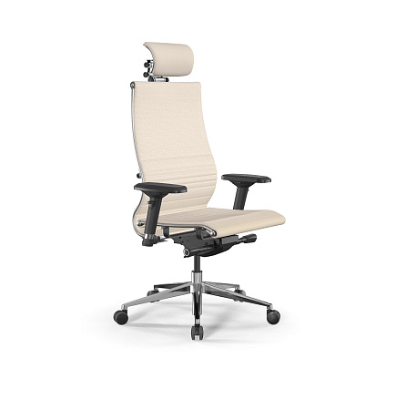 K-3 Samurai Кресло экокожа Infinity Easy Clean, обивка молочный 26.3.5.109