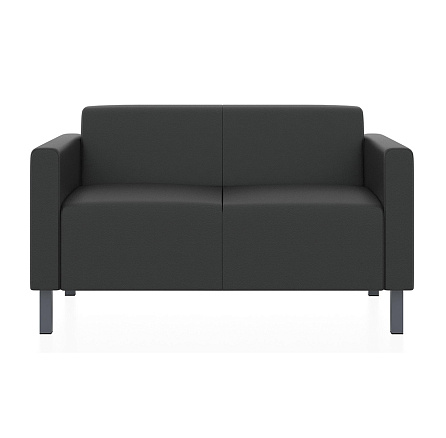 Евро Диван 2-мест. экокожа 122x77x70 см ИК Р2 ergoline 9100 черный