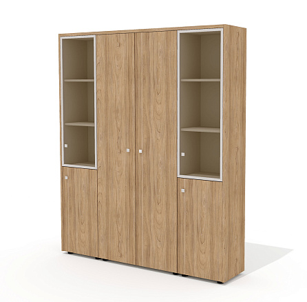 Шкаф для документов и одежды (комплектация 47) 163,6х37х200,8 Рио Директ / Rio Direct вяз швейцарски