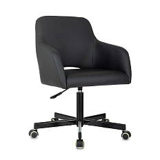 CH-380M Кресло экокожа черный, крестовина металл, ID 2099410