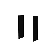 KVS-62 Панель декоративная 46x1,6x124,3 Kvins Slim (к-т 2 шт) черный матовый