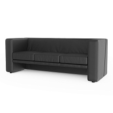 Тайм-3 Диван 3-мест. 184x71x67 см Art-Vision 101 черный