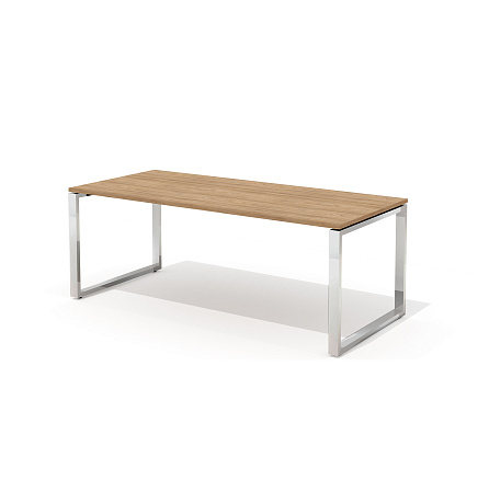 RD-200S Стол руководителя 200x90x75 Рио Директ / Rio Direct вяз швейцарский/металл полированная стал