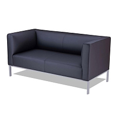 ЭРИЧЕ Д2 Диван 2-мест. экокожа 160x75x72 см черный