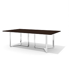 RD-230S Стол для переговоров 230x130x75 Rio Direct венге/металл полированная сталь