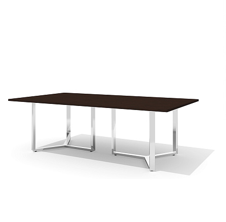 RD-230S Стол для переговоров 230x130x75 Rio Direct венге/металл полированная сталь