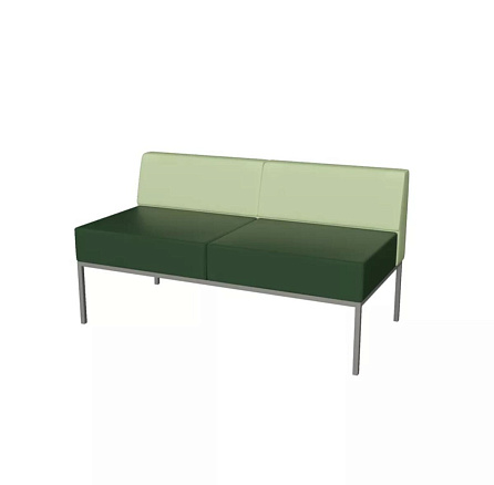 M3-2D Секция 2-мест. экокожа 130x65x71 см Art-Vision 104 зеленый / све-зеленый ART-VISION 179