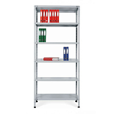 МС900 Стеллаж 1000x600x2000 мм 6 полок металл, серый