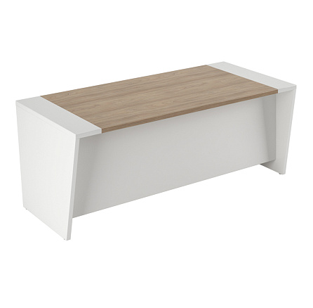 AST33911221 Стол для руководителя панель глянец 200x90x75 ASTI вяз / белый