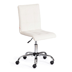 ZERO Кресло иск. кожа, крестовина хром обивка белый 36-01, каркас хром, код 21201