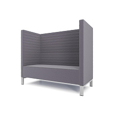 Руссо-2.2Т  Диван 2-мест. 158x73x134 см микрошенилл Lounge 14 асфальт