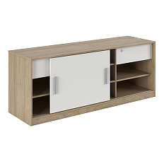 AST33921021 Тумба приставка 150x46,5x65 ASTI вяз / белый