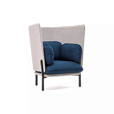 Bellagio 1 high Кресло ткань 106x90x119 см синий/серый