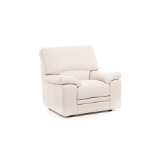 ELLA 1 Кресло натуральная кожа 106x93x93 см бежевый