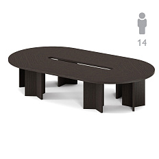 131S_SET7 Стол переговоров 420x220x77 SIRIUS / POZITANO венге