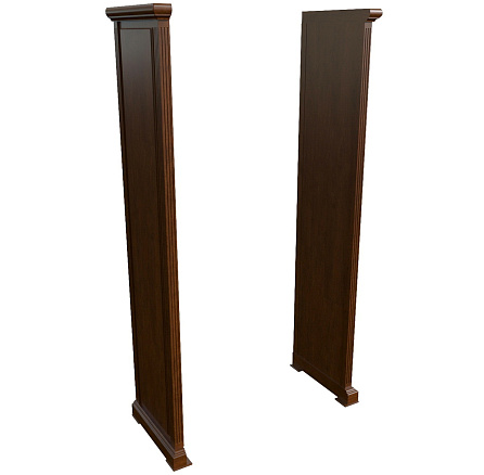 29580 Комплект боковин для шкафа 70х550х2120 WASHINGTON темный орех
