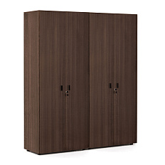 109 729 ECL 01 Шкаф для бумаг 162x44xh197,5 Enzo эвкалипт мореный/ черный