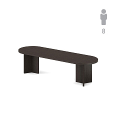 131S_SET2  Стол переговоров 300x100x77 SIRIUS / POZITANO венге