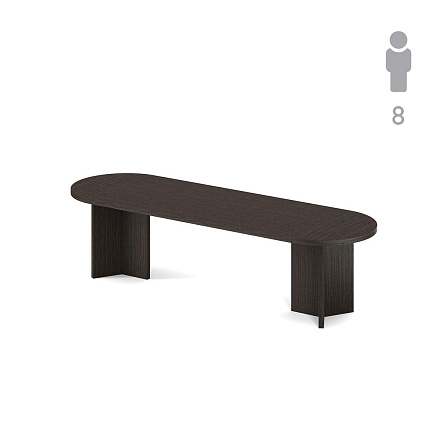 131S_SET2  Стол переговоров 300x100x77 SIRIUS / POZITANO венге