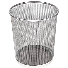 548722 Корзина д/бумаг сетка мет серая,10л
