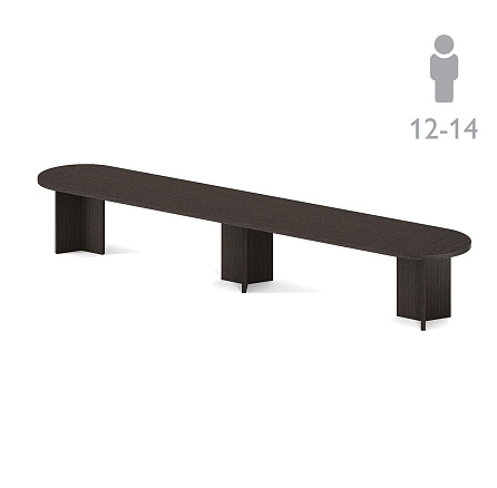 131S_SET4 Стол переговоров 300x100x77 SIRIUS / POZITANO венге