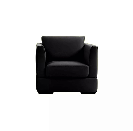Фред М-42 Кресло экокожа 78x78x83 см Santorini 0401 черный