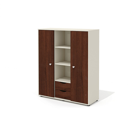 G-64N Шкаф-купе 124x42,4x147 Гамма / Gamma орех Артемид/беж