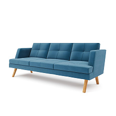 Свифт-3 Диван 3-х местный 201х82х85 микрошенилл Lounge 21 море