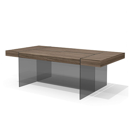 GS-2M (x2) Стол для переговоров Glass.Go лимба темная/стекло тонированное