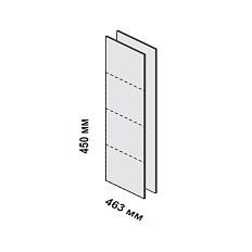 156256 Декоративные боковые панели для ящиков шкафа-греденции Enosi Белый LS (68)