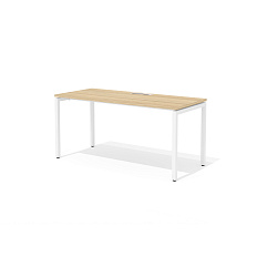 RM-2.1 + F-22M Стол прямой с люком на металлокаркасе Rio Project швейцарский вяз / белый