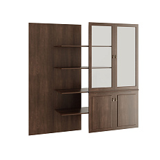 29541 Наполнение шкафа 100x46,5x196,8 MINISTRY дуб шоколад