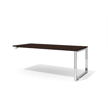 RD-200.1S Стол руководителя 200x90x75 Rio Direct венге/металл полированная сталь