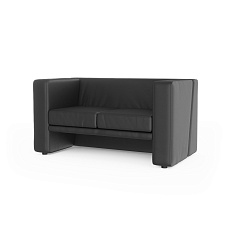 Тайм-2 Диван 2-мест. 132x71x67 см Art-Vision 101 черный
