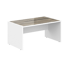 MST 169 Стол руководителя 160x90x75 MORRIS дуб базель/белый