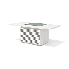 TS-200 + TS-100.2 Стол руководителя с траверсом Time.S дуб Эльза