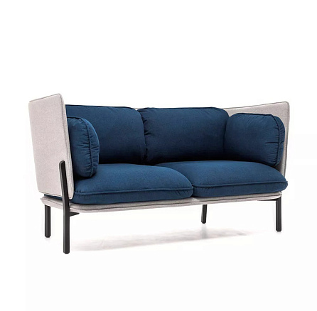 Bellagio 2 low Диван 2-мест. ткань 171x90x84 см синий/серый