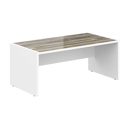 MST 189 Стол руководителя 180x90x75 MORRIS дуб базель/белый
