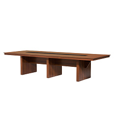 105 1103 WAL/SC BLACK Стол для переговоров 348x124xh75,3 LAGO итал орех/черный