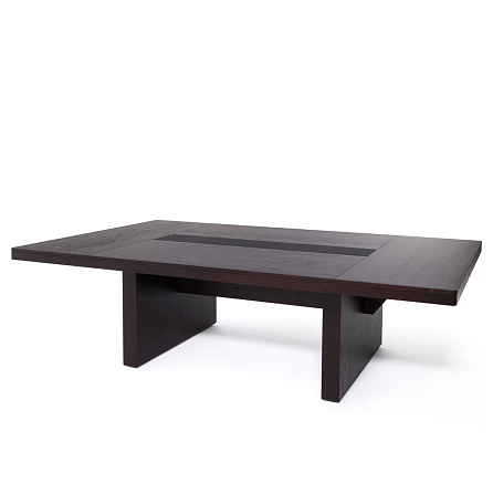 105 1101 FE/SC BLACK Стол для переговоров 232x121xh75,3 RIVIERA / MARE дуб ферро/черный