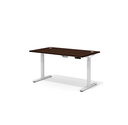 DD-80-3.3 + DD-1601-DD02 Прямой стол (подъёмный механизм) с заглушками Drive венге