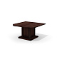 Dan-140 Модуль стола для переговоров 140x140x76 Dante орех бреннерский/орех темный