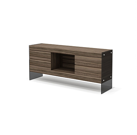 GS-5M Греденция Glass.Go лимба темная/стекло тонированное