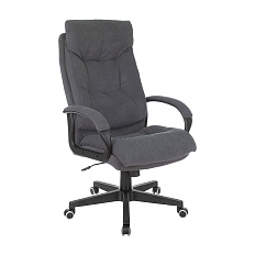 CH-824 Fabric Кресло ткань, крестовина пластик обивка серый Alfa 44, каркас черный ID1699658