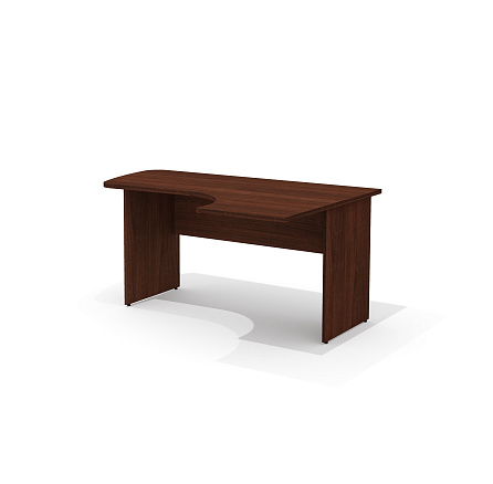 G-104R Стол эргономичный 160x110x75 Гамма / Gamma орех Артемид