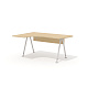 GM-104L + G-86 Эргономичный стол на металлокаркасе левый Гамма дуб Виченца / беж