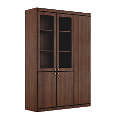 17503 Шкаф комбинированный 139x40x200 Bern темный орех